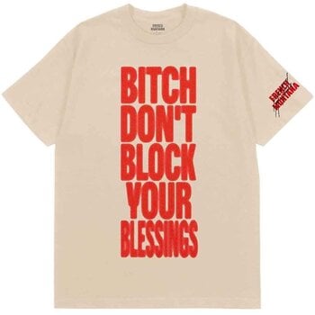 T-Shirt French Montana Don't Block Your Blessings (Back Print) Natural 2XL T-Shirt - 1