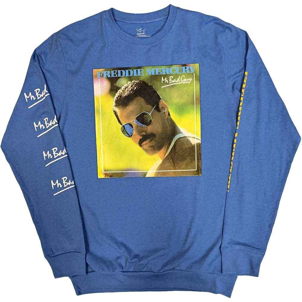 T-Shirt Freddie Mercury Mr Bad Guy (Sleeve Print) Blue 2XL T-Shirt