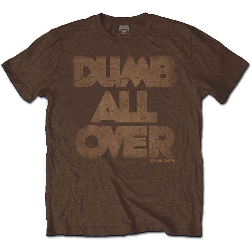 Skjorte Frank Zappa Dumb All Over Brown S Skjorte