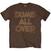 T-shirt Frank Zappa Dumb All Over Brown L T-shirt