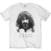 T-shirt Frank Zappa Thin Logo Portrait White M T-shirt