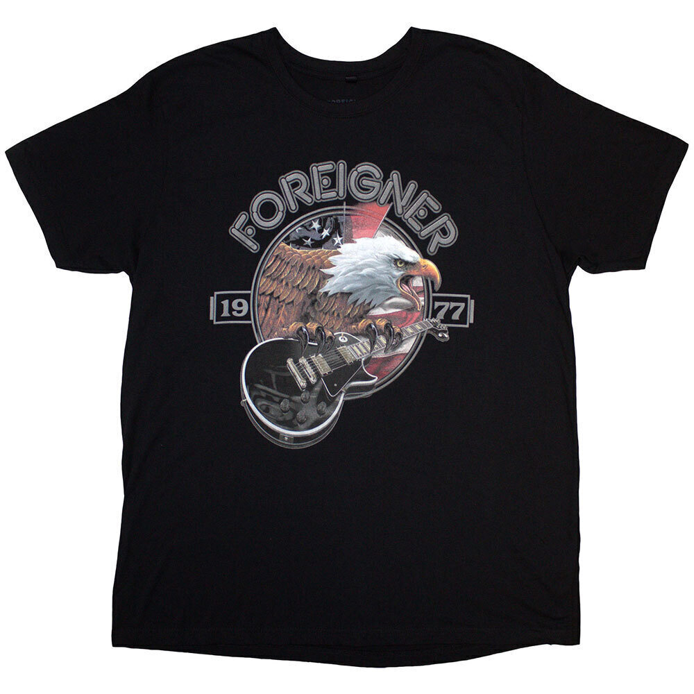 T-shirt Foreigner Eagle Black XL T-shirt