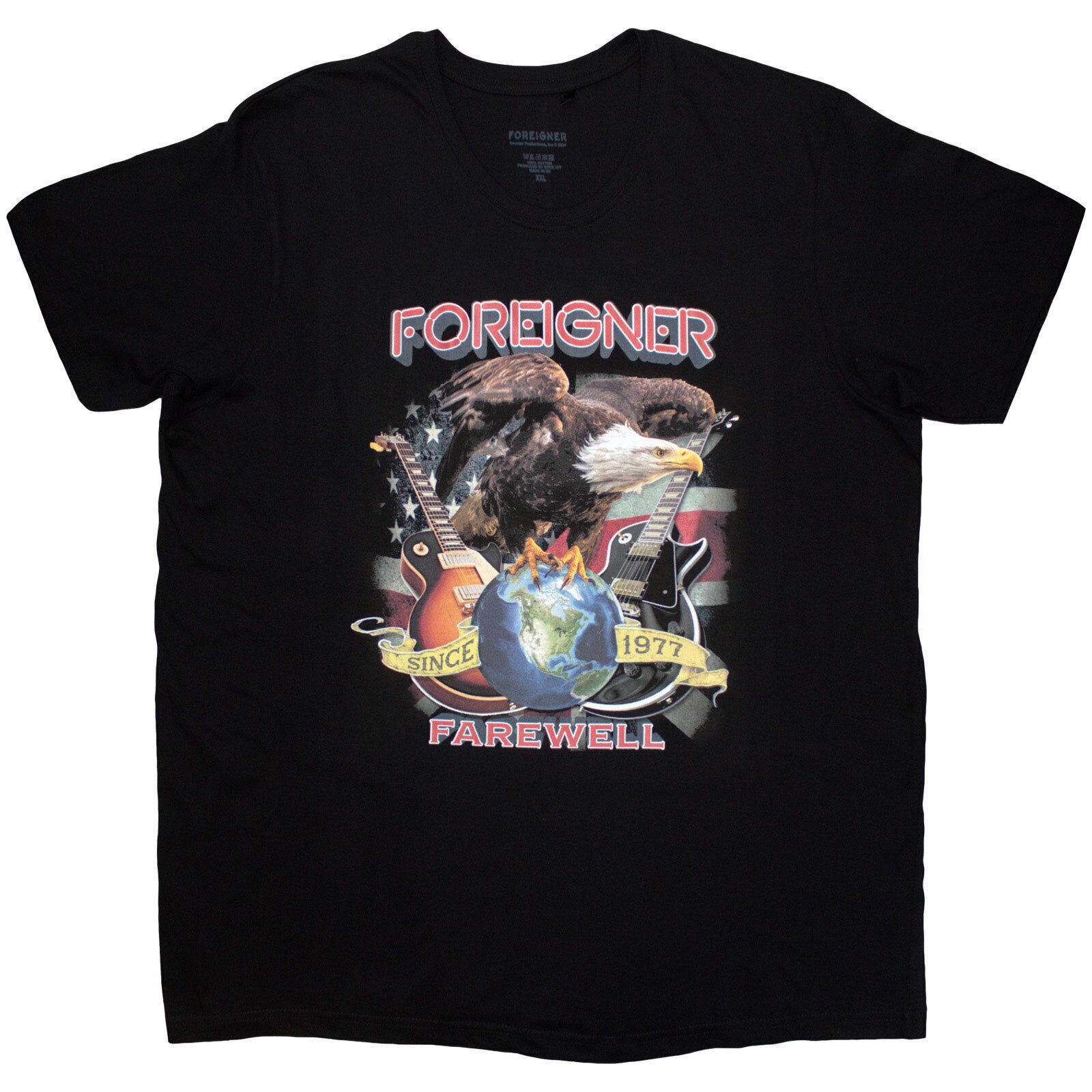 T-särk Foreigner Farewell Eagle Black M T-särk