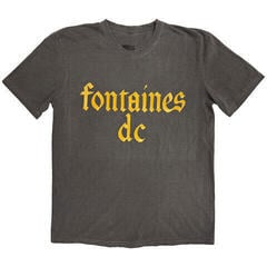 Marškinėliai Fontaines D.C. Gothic Logo (Stone Wash)