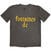 Tričko Fontaines D.C. Gothic Logo (Stone Wash) Charcoal Grey XL Tričko