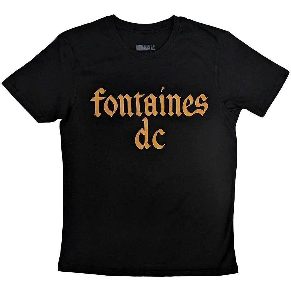 T-shirt Fontaines D.C. Gothic Logo Black 2XL T-shirt