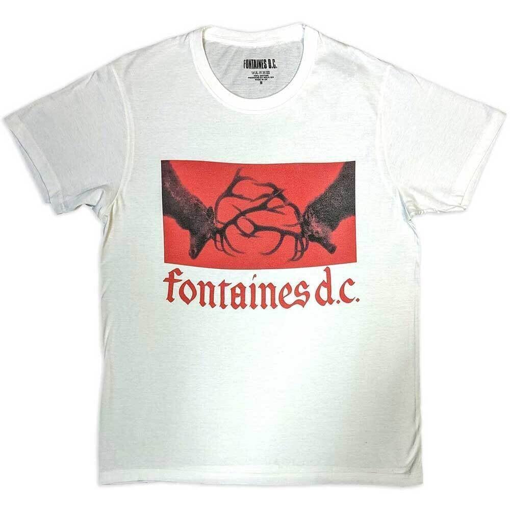 T-shirt Fontaines D.C. Clashing Stags White M T-shirt