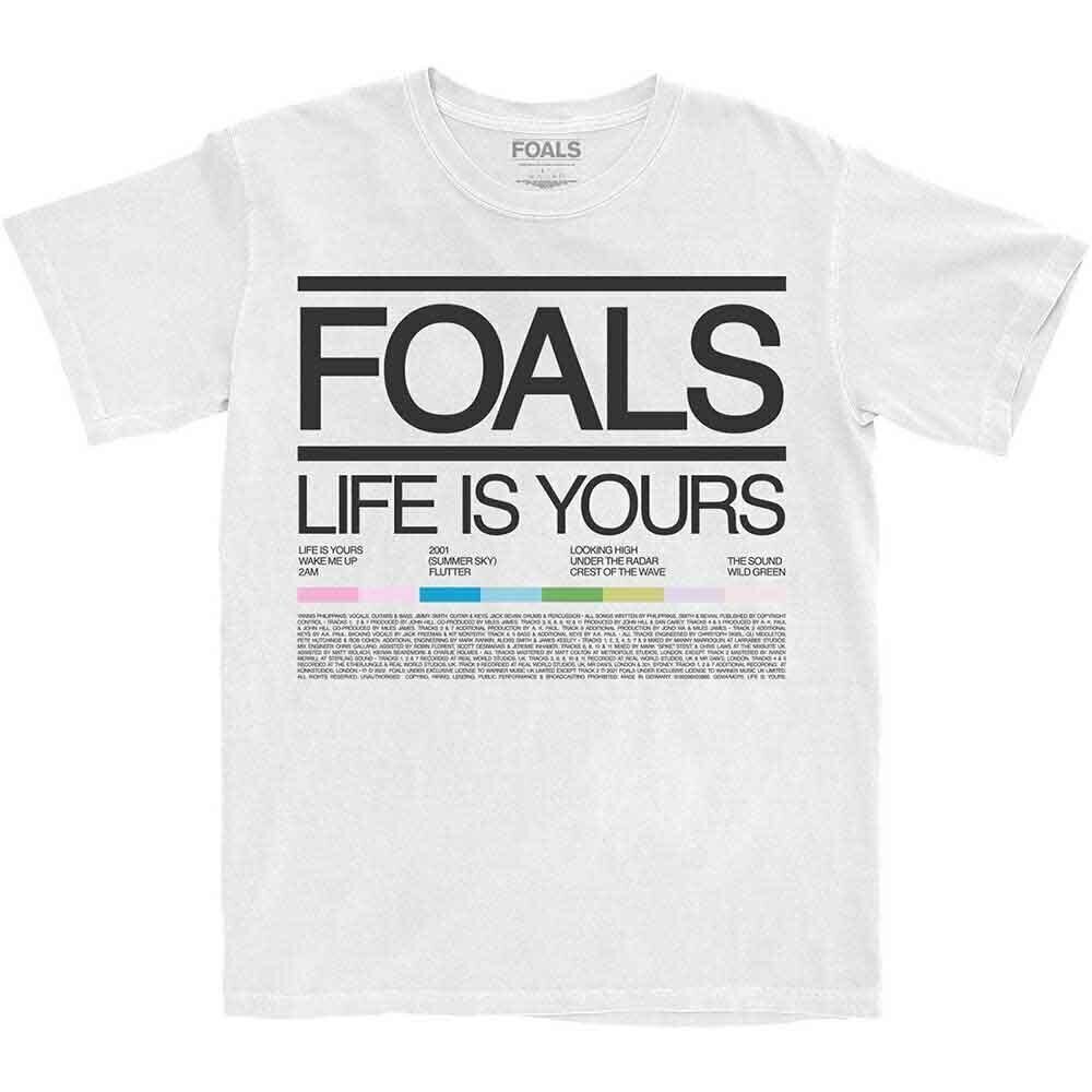 Košulja Foals Life Is Yours Song List White M Košulja