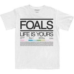 T-Shirt Foals Life Is Yours Song List White L T-Shirt