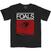 T-shirt Foals Red Roses Black M T-shirt