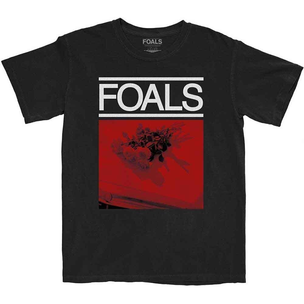 T-shirt Foals Red Roses Black L T-shirt