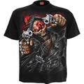 Five Finger Death Punch Assassin (Back Print) Black M T-shirt