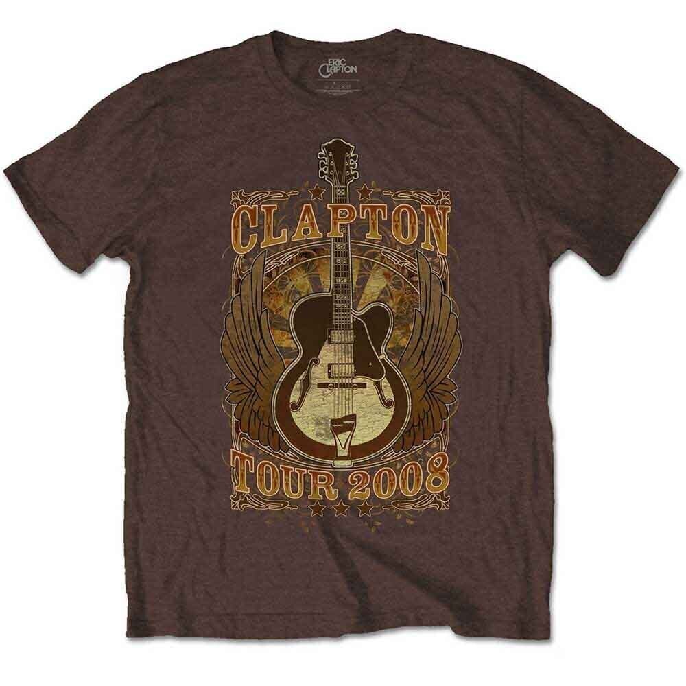T-Shirt Eric Clapton Tour 2008 Brown L T-Shirt