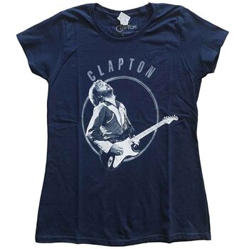 Риза Eric Clapton Vintage Photo Navy Blue XS Дамски Риза - 1