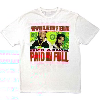 T-Shirt Eric B & Rakim Pump Up The Volume (Back Print) White 2XL T-Shirt - 1