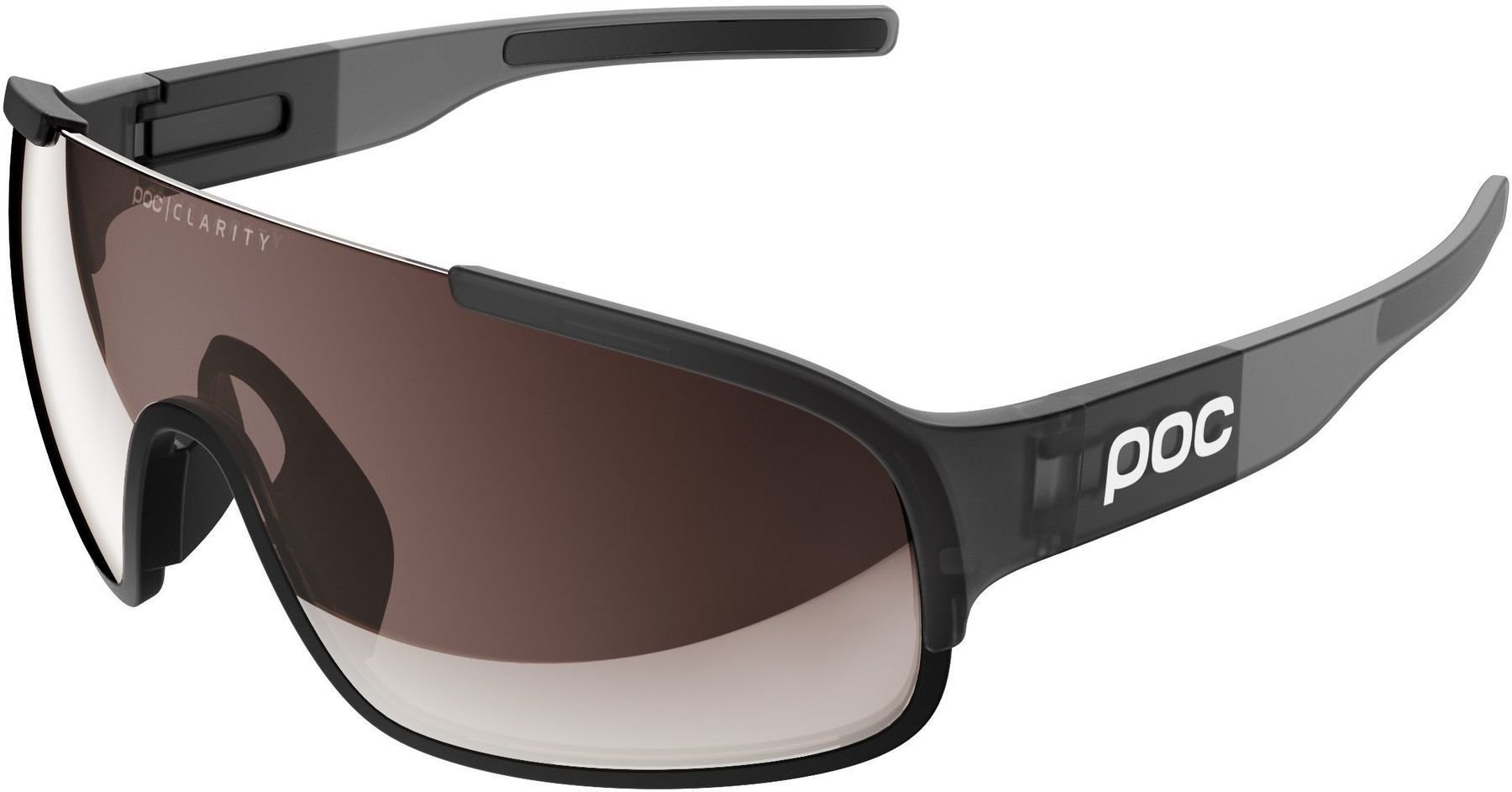 Cycling Glasses POC Crave Clarity Uranium Black Translucent/Grey/Brown Silver Mirror Cycling Glasses