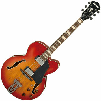Semi-akoestische gitaar Ibanez AFV75-VAL Vintage Amber Burst Low Gloss - 1