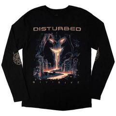 T-shirt Disturbed European Tour '23 Divisive (Back Print & Ex-Tour) Black XL T-shirt