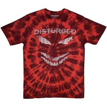 T-shirt Disturbed Scary Face (Wash Collection) Red XL T-shirt - 1
