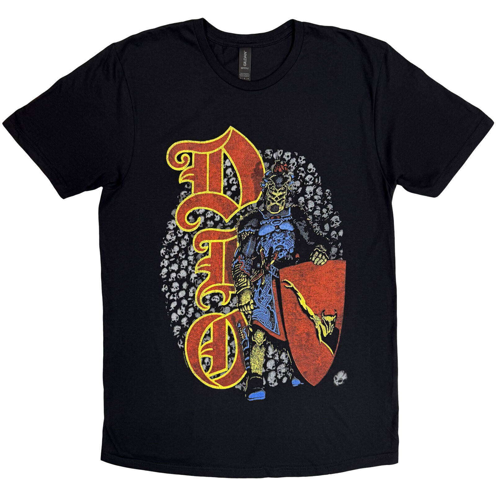 T-Shirt Dio Skull Warrior Black 2XL T-Shirt