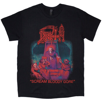 T-shirt Death Scream Bloody Gore (Back Print) Black XL T-shirt - 1