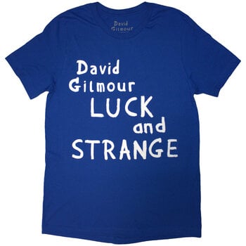 Marškinėliai David Gilmour Luck & Strange Logo (Back Print & Ex-Tour) Blue S Marškinėliai - 1