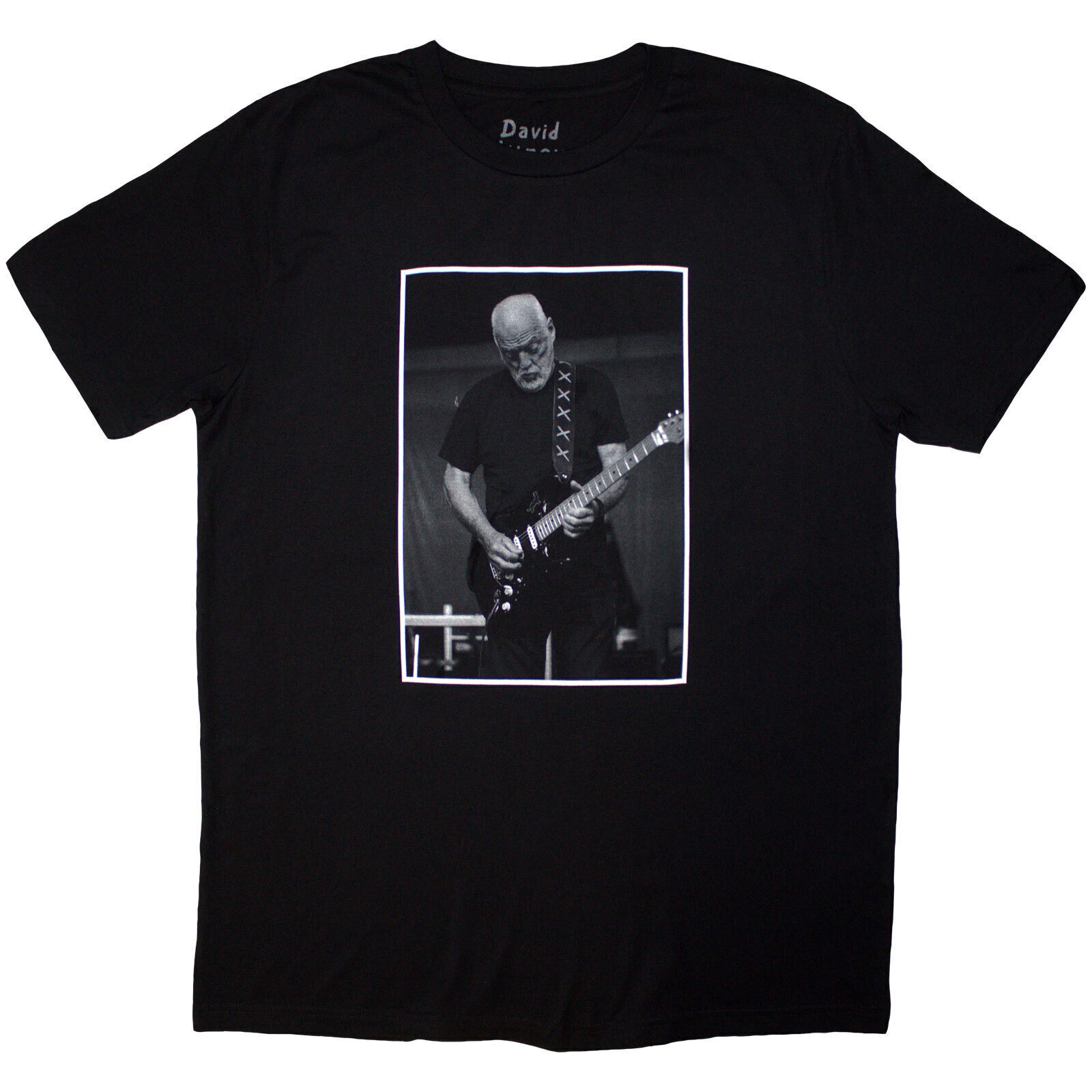 T-Shirt David Gilmour Luck & Strange Black Cat Strat (Back Print & Ex-Tour) Black L T-Shirt