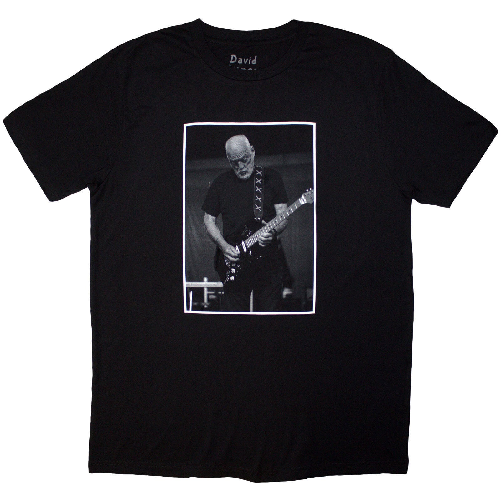 Skjorte David Gilmour Luck & Strange Black Cat Strat (Back Print & Ex-Tour) Black 3XL Skjorte