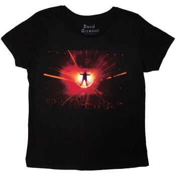 T-Shirt David Gilmour Luck & Strange Stage Shot (Back Print & Ex-Tour) Black L Ladies T-Shirt - 1