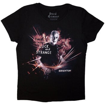 T-Shirt David Gilmour Luck & Strange Brighton (Back Print & Ex-Tour) Black S Damen T-Shirt - 1