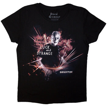 T-shirt David Gilmour Luck & Strange Brighton (Back Print & Ex-Tour) Black M Femme T-shirt - 1