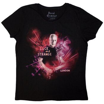 T-särk David Gilmour Luck & Strange London (Back Print & Ex-Tour) Black M Naiste T-särk - 1