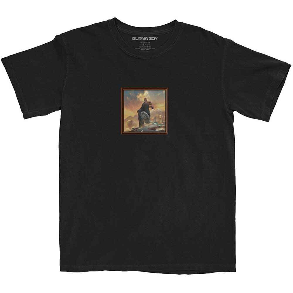 T-shirt Burna Boy Album Tracks (Back Print) Black XL T-shirt