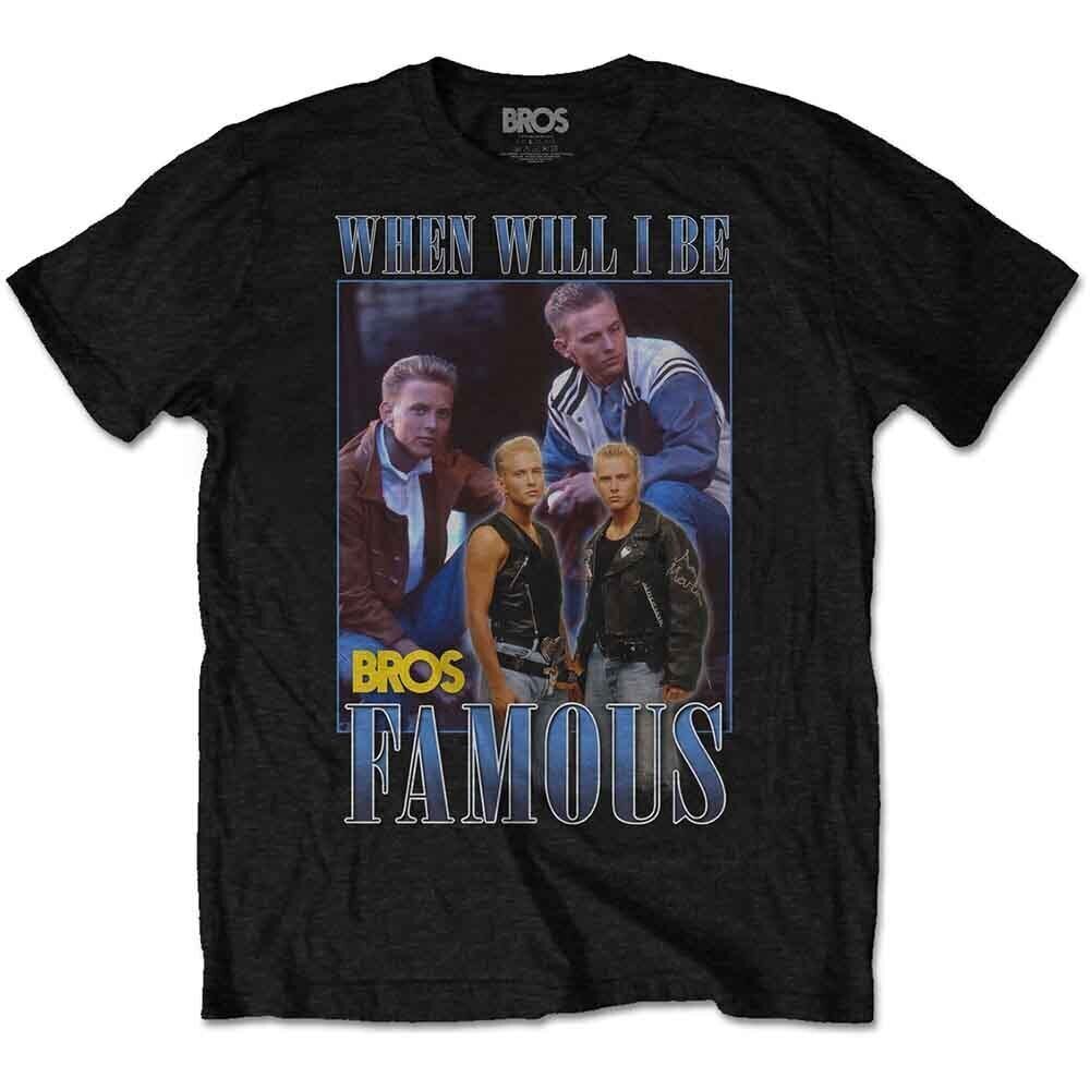 T-Shirt Bros Famous Homage Black M T-Shirt