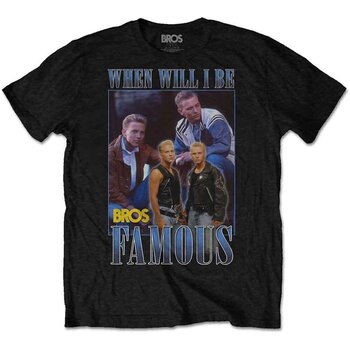 T-Shirt Bros Famous Homage Black L T-Shirt - 1