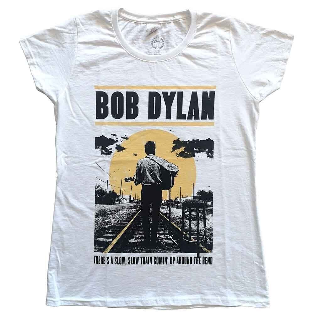 T-shirt Bob Dylan Slow Train White M Feminino T-shirt