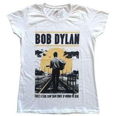 T-shirt Bob Dylan Slow Train White L Feminino T-shirt