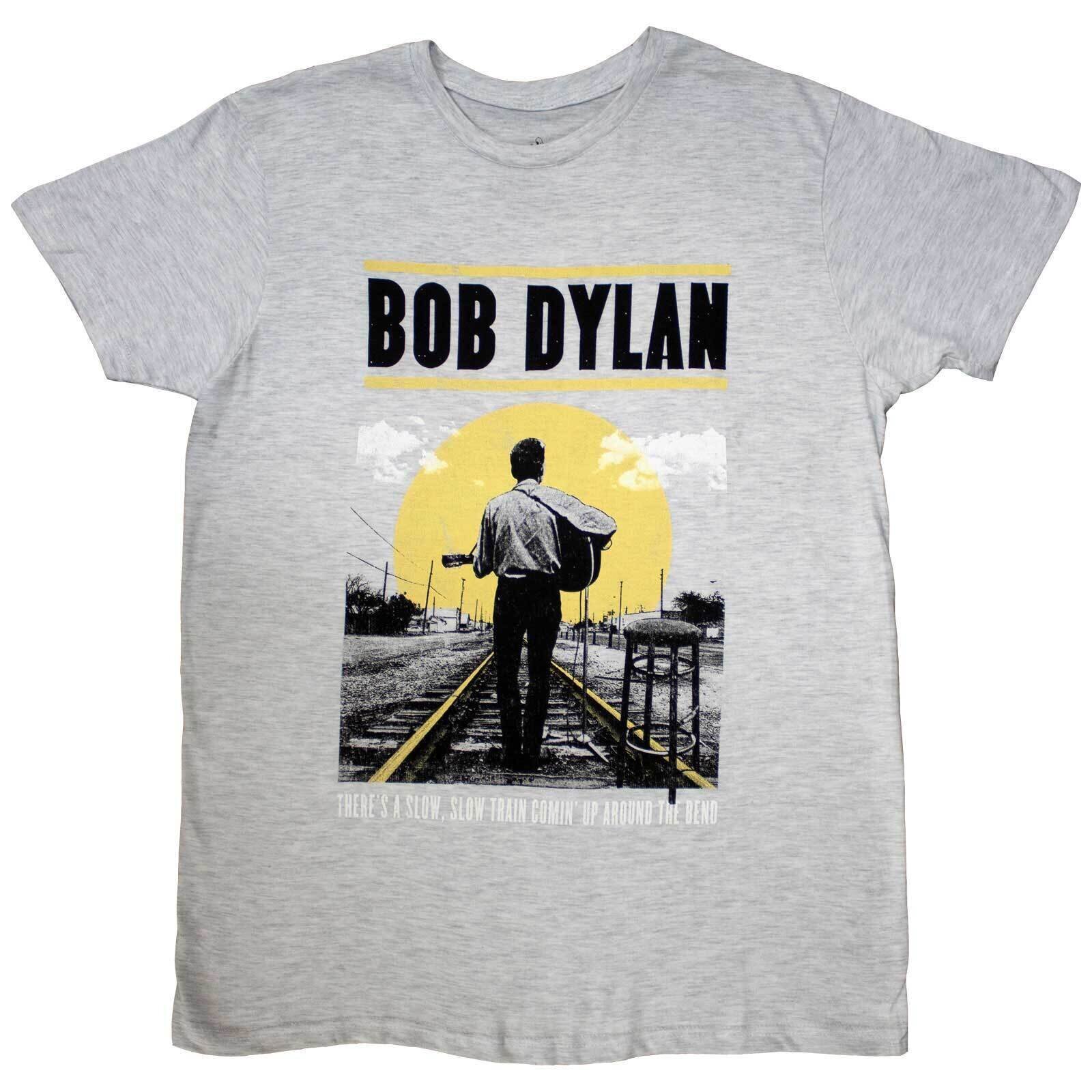 Tricou Bob Dylan Slow Train Grey 3XL Tricou