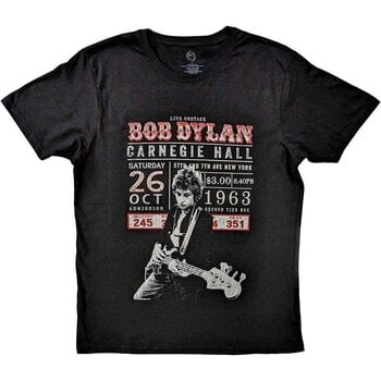 T-shirt Bob Dylan Carnegie Hall '63 Black M T-shirt - 1