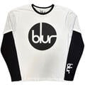 Blur Circle Logo (Sleeve Print) Black & White S Koszulka