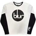 Blur Circle Logo (Sleeve Print) Black & White XL T-Shirt