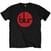 T-shirt Blur Circle Logo Black 2XL T-shirt
