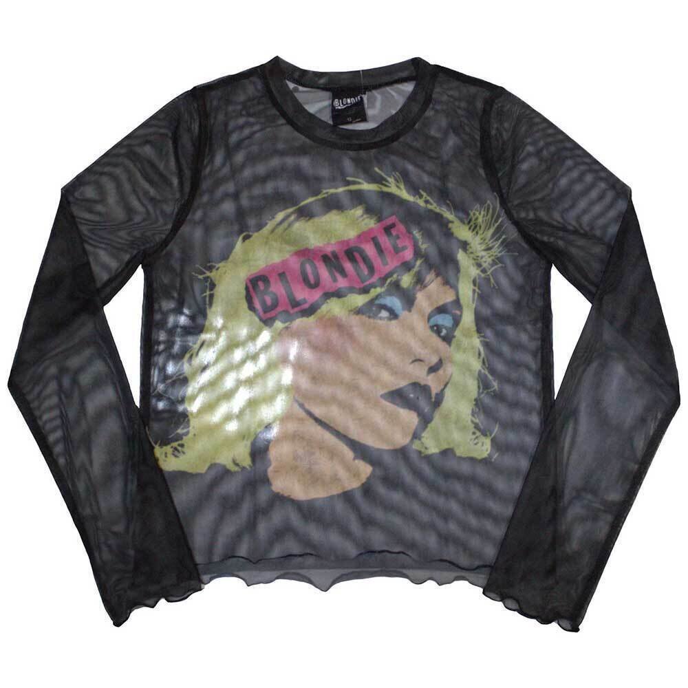 T-Shirt Blondie Punk Poster (Mesh) Black 2XL Ladies T-Shirt