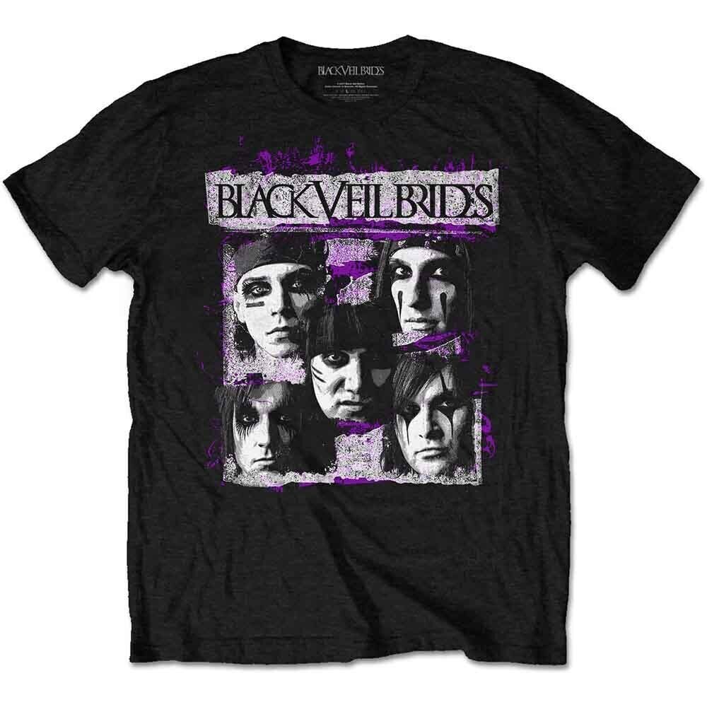 T-Shirt Black Veil Brides Grunge Faces Black M T-Shirt