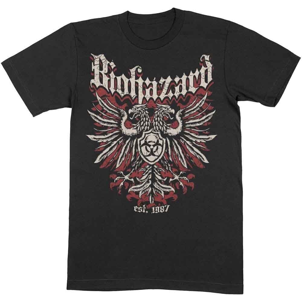 T-Shirt Biohazard Crest Black 2XL T-Shirt