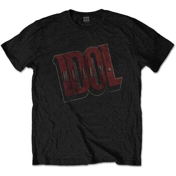 Skjorte Billy Idol Vintage Logo Black XL Skjorte - 1