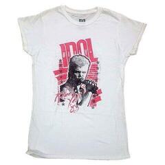 T-shirt Billy Idol Rebel Yell White L Feminino T-shirt