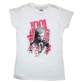 T-shirt Billy Idol Rebel Yell White L Feminino T-shirt - 1