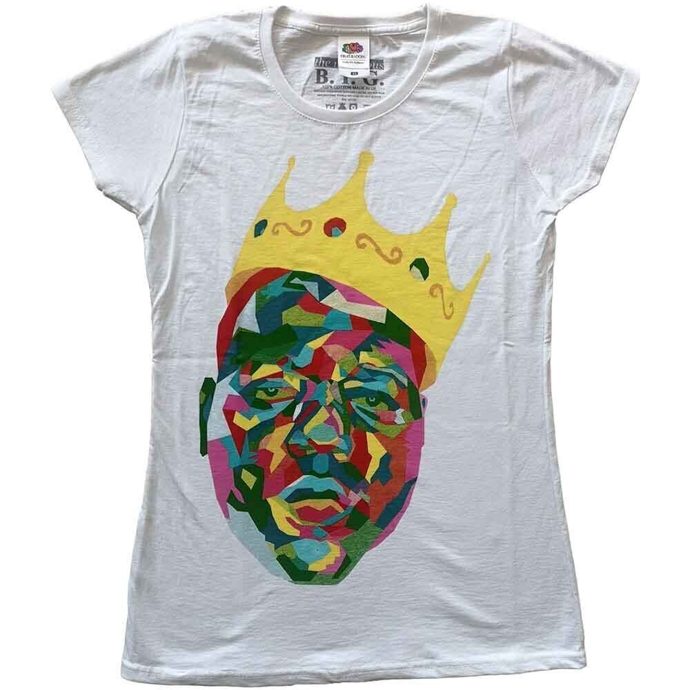T-shirt Notorious B.I.G. Crown White XL Feminino T-shirt