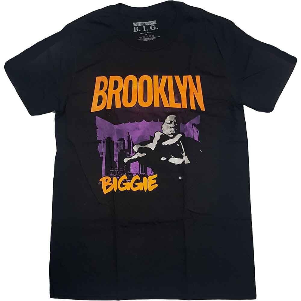 T-Shirt Notorious B.I.G. Brooklyn Orange Black L T-Shirt